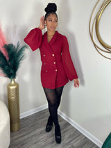 Sophisticated Double Breasted Blazer Dress