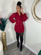 Sophisticated Double Breasted Blazer Dress